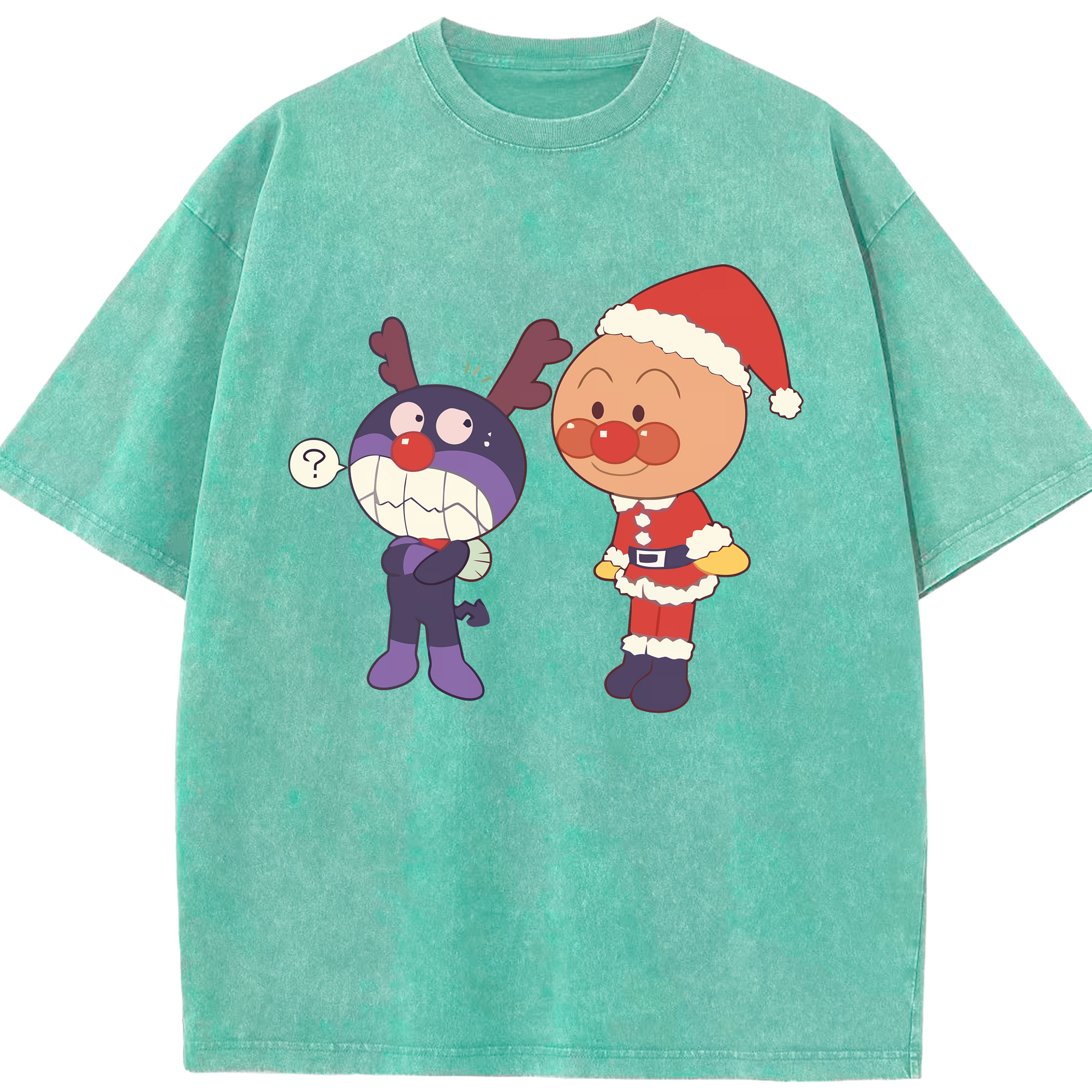 （画像用） アンパンマン Anpanman 綿100% ヴィンテージ風 半袖Tシャツ（フロントプリント）